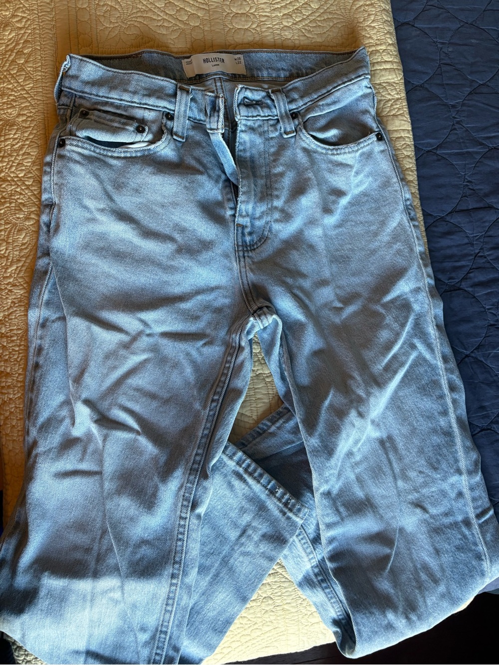 Hollister Light Blue Men’s Jeans - Loose Fit